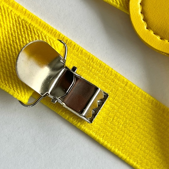 Yellow Elastic Suspenders - Picture 3 of 3